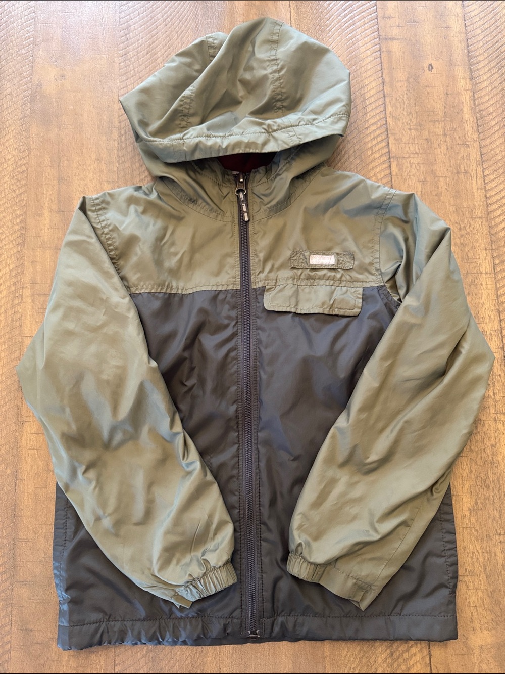 Columbia Olive Green Jacket with gray